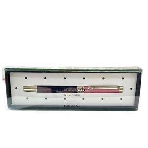 NEW ♠️ Kate Spade ♠️ PINK & NAVY COLORBLOCK Ballpoint Pen 🖊️